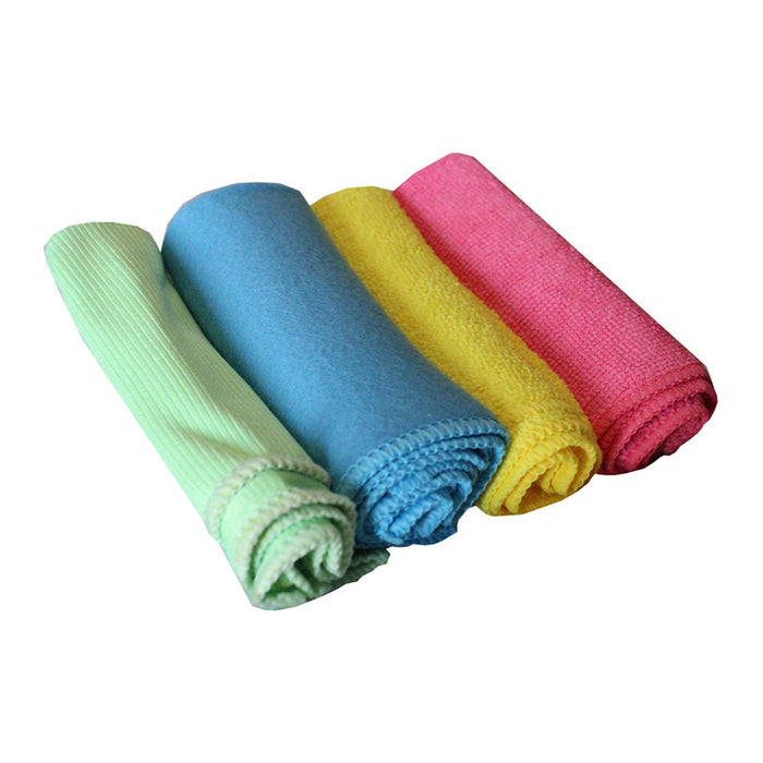 MICROFIBER TOWEL 30X30CM 4PCS AUTO PRACTIC