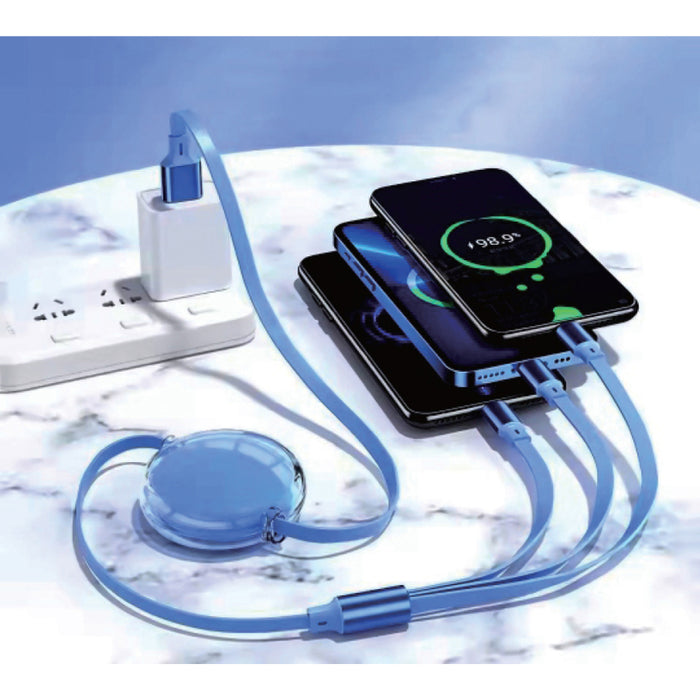 CABLE USB 3V1 FLAT 100W AUTO PRACTIC