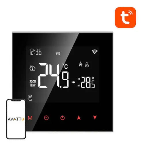 Avatto ZWT100 smart thermostat 3A ZigBee water heater TUYA - Thermostats<<<Heating control<<<Actuators<<<Smart