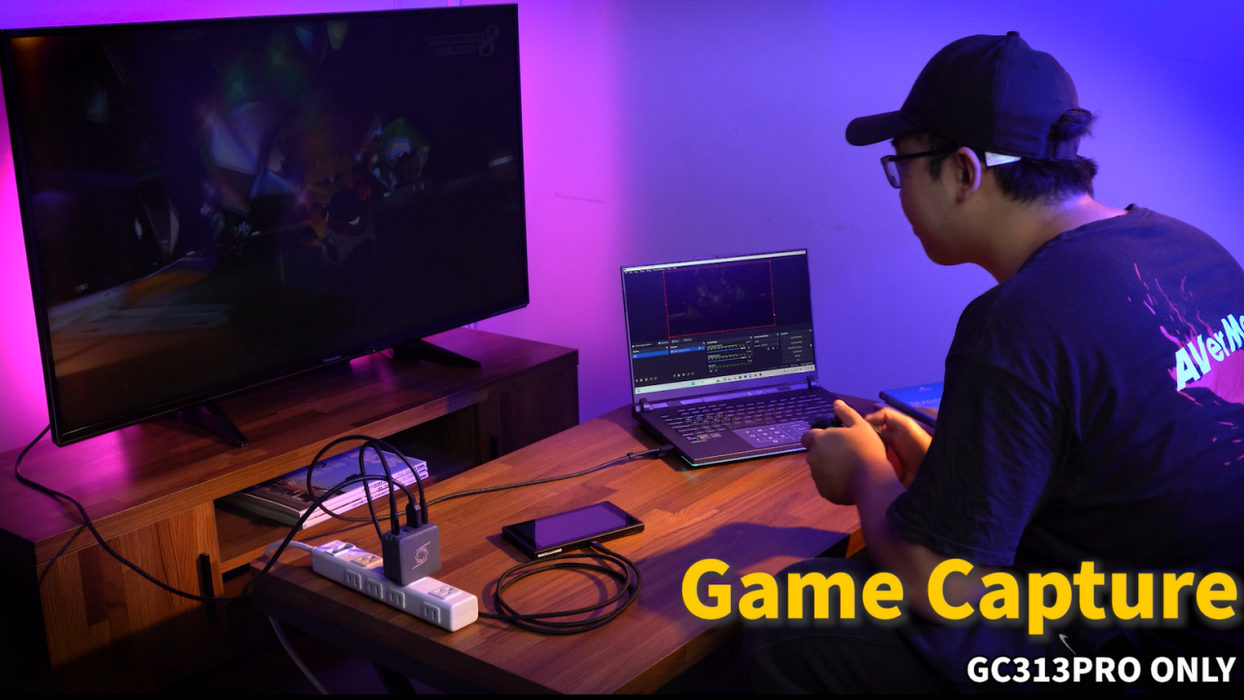 Charger and external capturer AverMedia Elite Go GC313PRO Hub Streaming