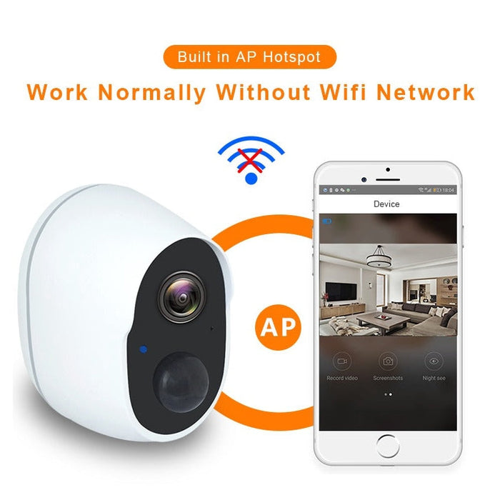 Autonomous Outdoor IP Camera 1080p HD, Jobs battery, WiFi Wireless, 2.0MP Camera