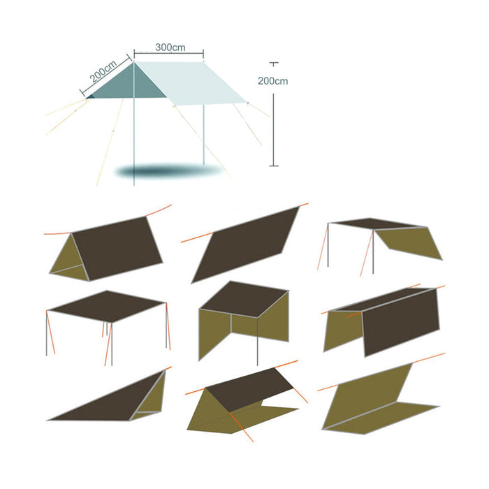 AWNING 400X300X200CM UCAMP HD-9327 - Сенници<<<Чадъри сенници и шатри<<<Градина<<<Praktiker