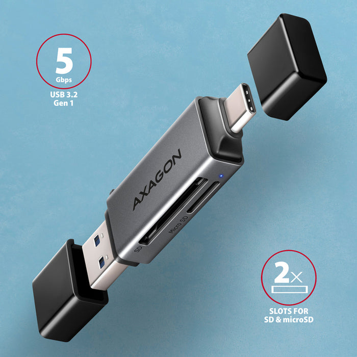 AXAGON USB-C+A CRE-DAC CARD READER