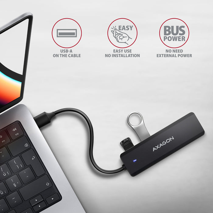 USB TRAVEL HUB AXAGON USB-A HUE-C1A