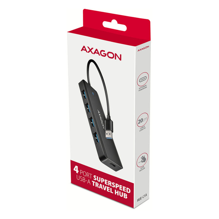 USB TRAVEL HUB AXAGON USB-A HUE-C1A