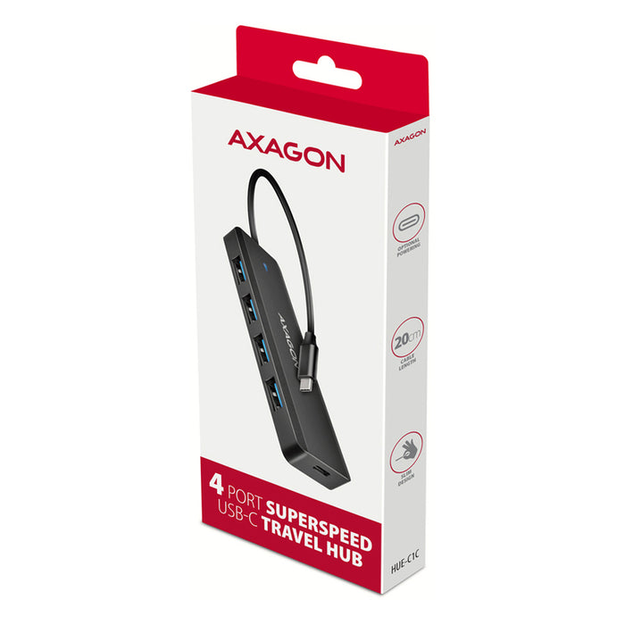 USB TRAVEL HUB AXAGON USB-C HUE-C1C
