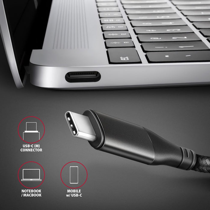 Axagon RVC-HI2MC video cable adapter 1.8 m USB Type-C HDMI Black
