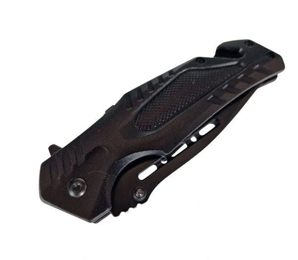 AZYMUT Rescue knife +belt cutter +glass breaker +case