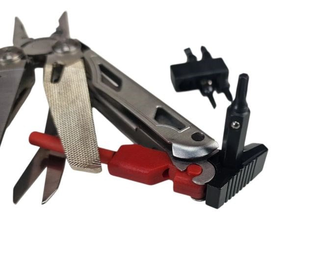 AZYMUT Giewon FS Multitool - Fire Starter - 19 tools - flint + whistle + belt holster (H2038A)