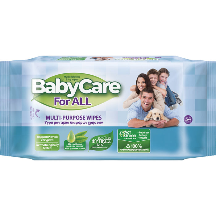 WET TOWELS FOR ALL 54 PCS BABYCARE