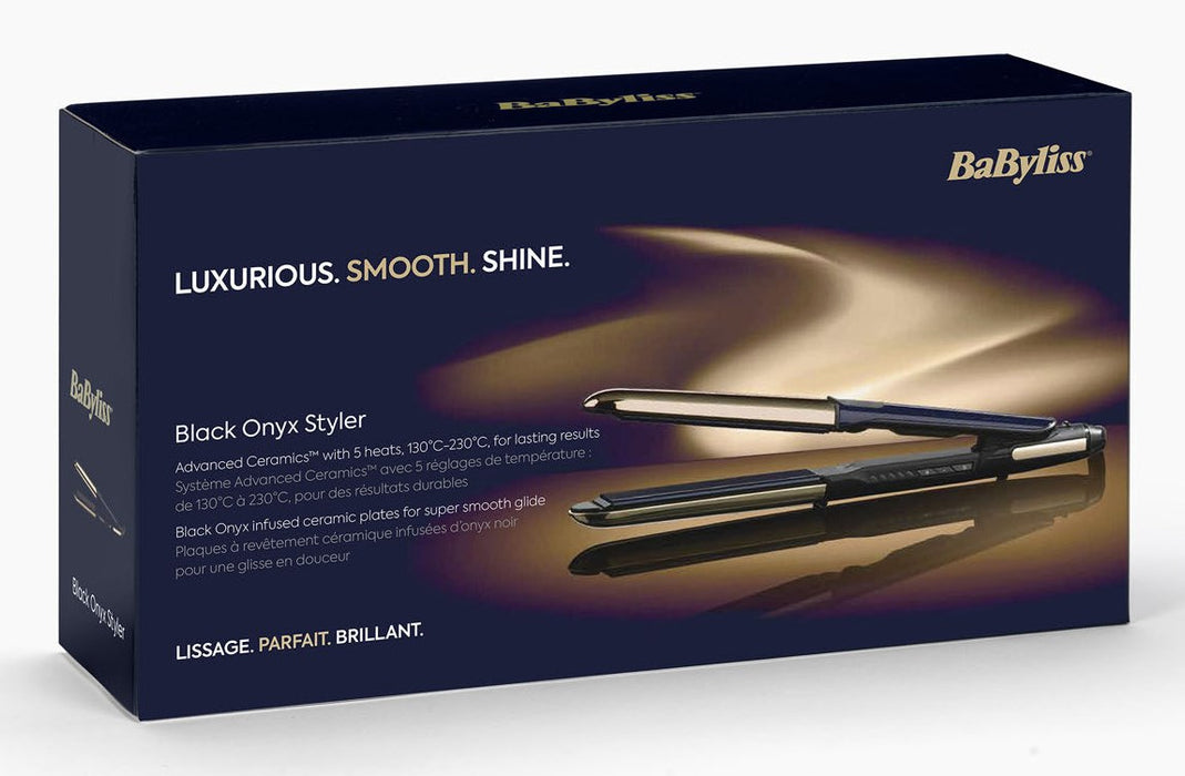 BaByliss ST484E hair styling tool Straightening iron Warm Black, Gold 3.3 m