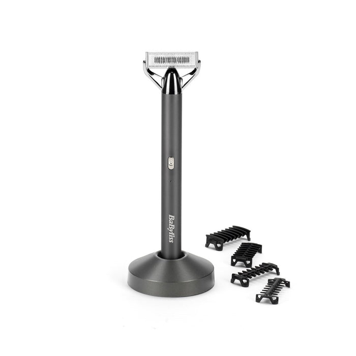 BaByliss Super-X Metal OT996E beard trimmer Battery 5 5 mm Wet & Dry Silver
