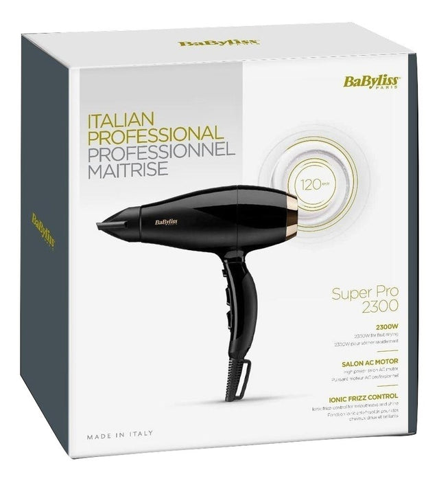 BaByliss Super Pro 2300 2300 W Black, Gold