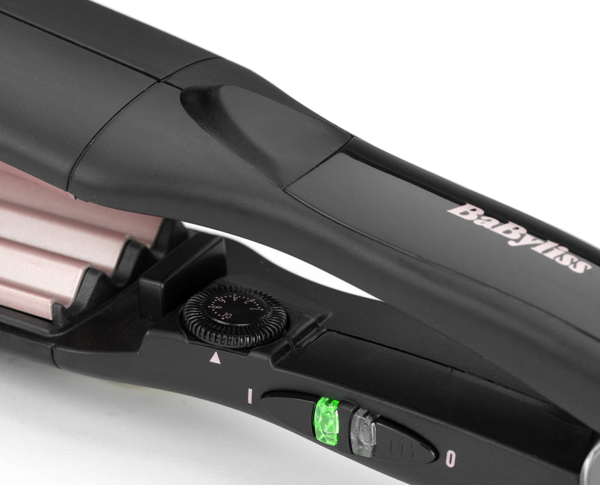 BaByliss The Crimper Texturizing iron Warm Black, Pink 70.9" (1.8 m)