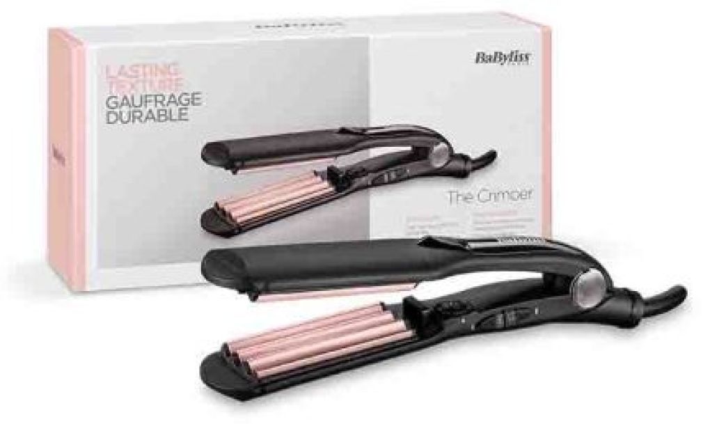 BaByliss The Crimper Texturizing iron Warm Black, Pink 70.9" (1.8 m)