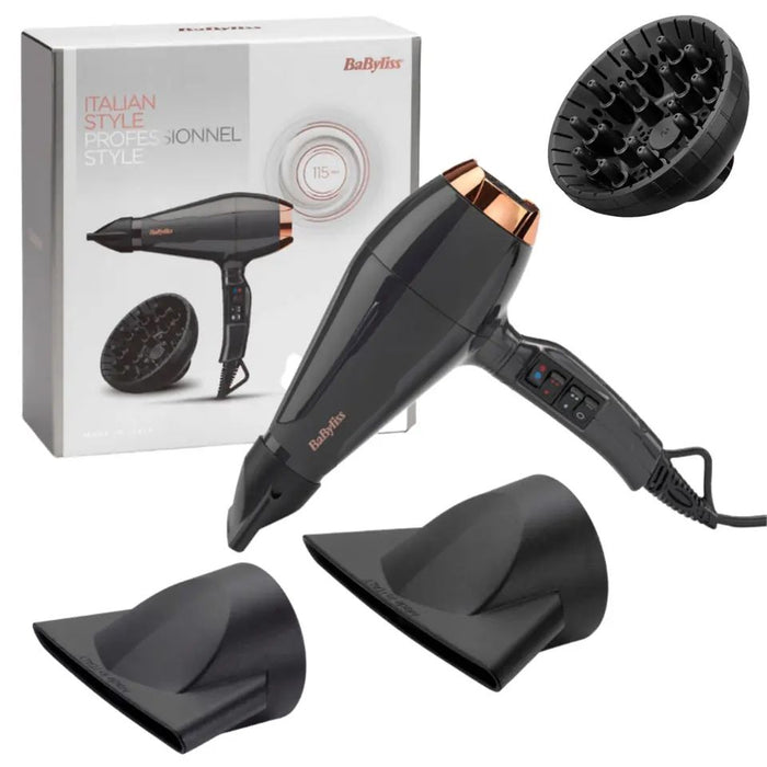 Hairdryer Babyliss 6719DE Black Grey 2200 W