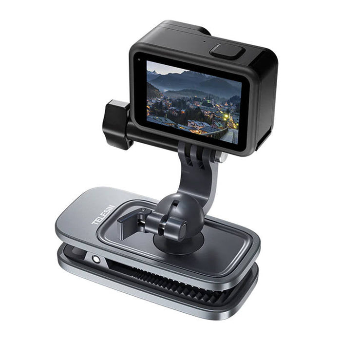 Backpack clip mount Telesin for sports cameras (GP-JFM-009) - Booms and selfie sticks<<<Mounts<<<Tripods<<<Selfie