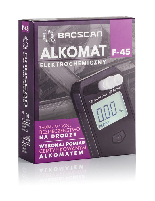 BACscan F-45 alcohol tester 0 - 4% Black