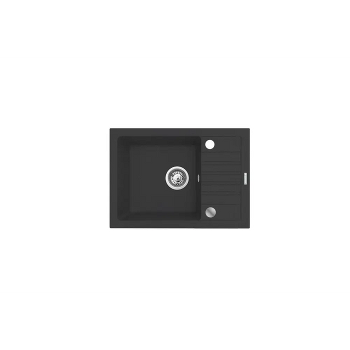 BALI sink (62x44) 1B1D black + Lungo mixer tap - SinksAGD-ZLE<<<Home Appliance - ProductsAGD<<<ActionPL