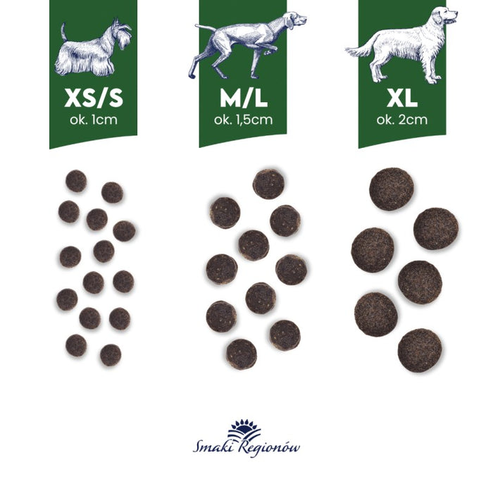 BALTICA Smaki regionów Small breeds Duck with pear - dry dog food - 1kg