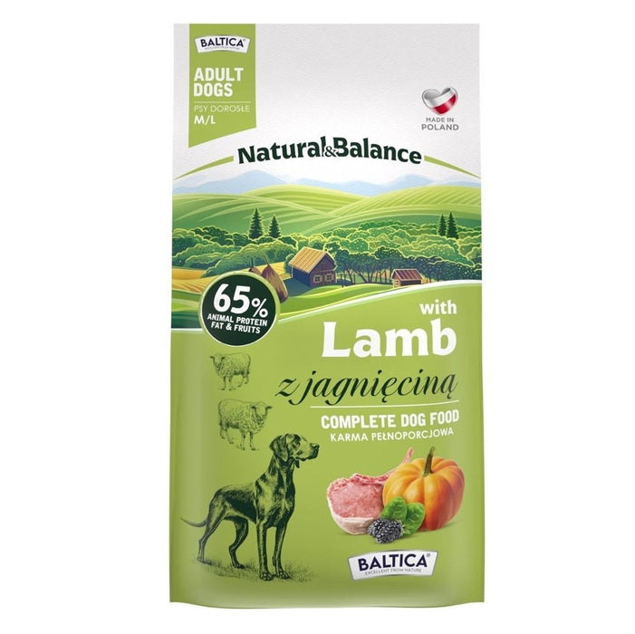 BALTICA Natural & Balance Lamb M/L – dry dog food – 3kg