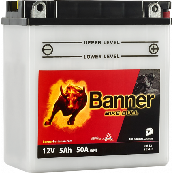 BANNER BIKE BULL YB5L-B 5AH 50A R+