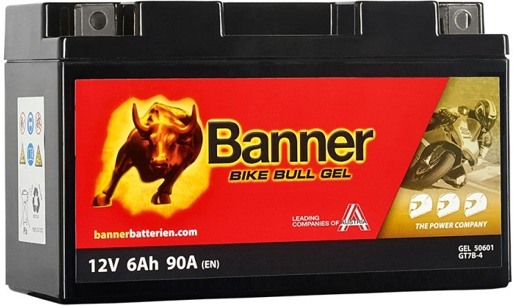BANNER BIKE BULL GEL GT7B-4 6AH 90A L+