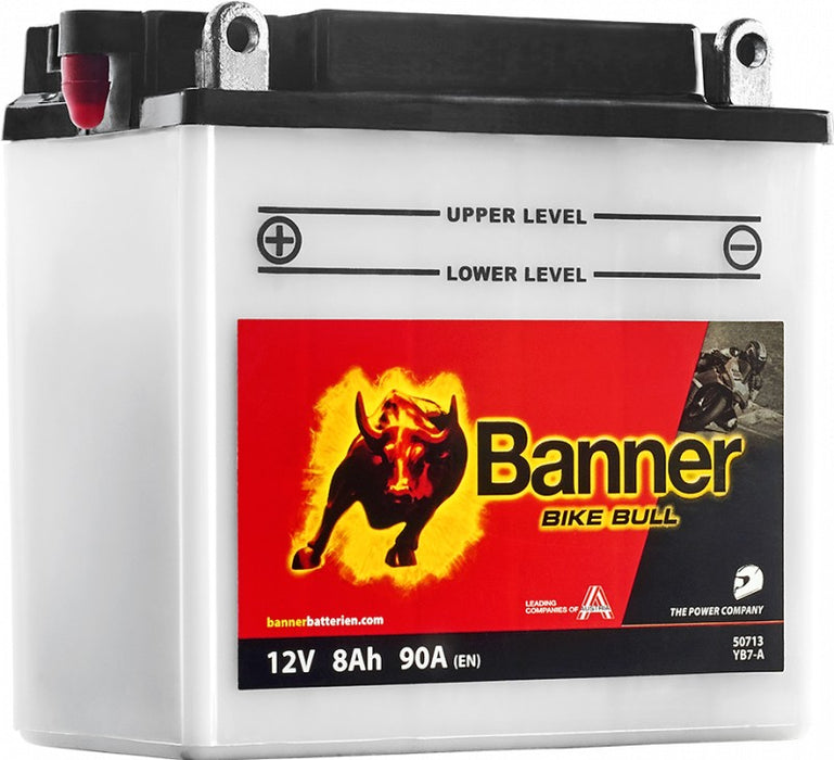BANNER BIKE BULL YB7-A 8AH 90A L+