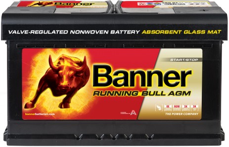 BANNER RUNNING BULL AGM 80AH 800A R+