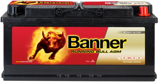 BANNER RUNNING BULL AGM 105AH 950A R+