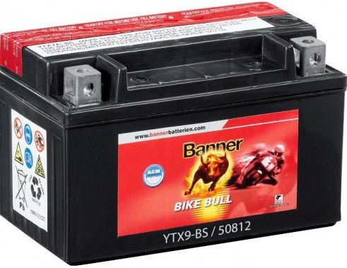 BANNER BIKE BULL AGM YTX9-BS 8AH 120A L+