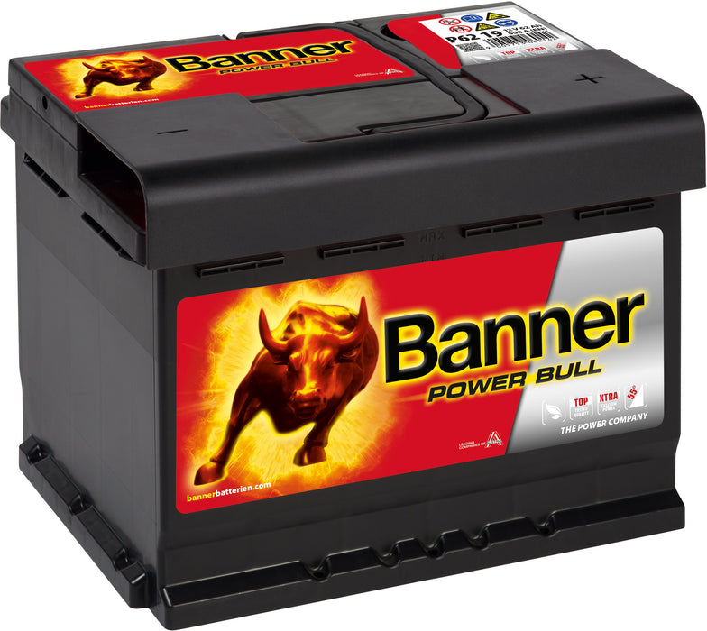 BANNER POWER BULL 62AH 550A R+