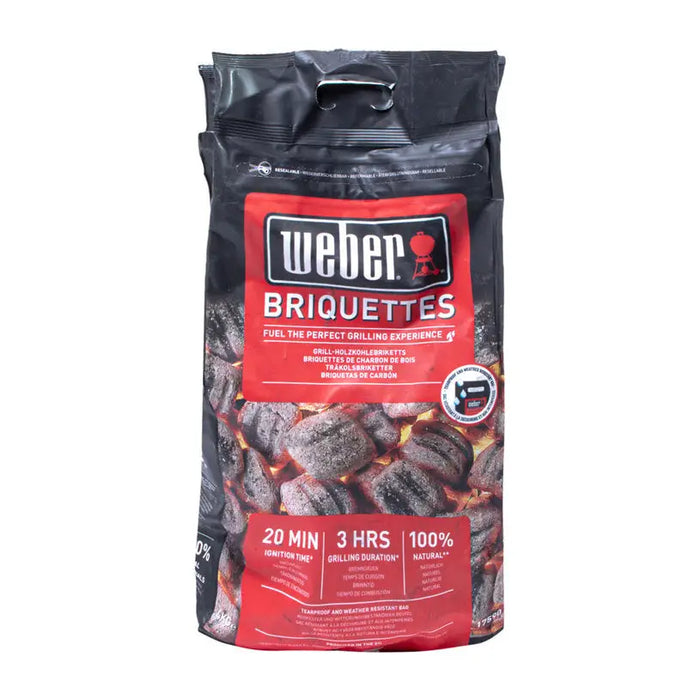 BARBECUE BRIQUETTES 4KG WEBER 17590 - Оборудване барбекю<<<Барбекю<<<Градина<<<Praktiker&&&Въглища и