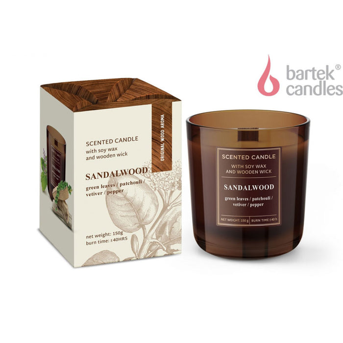 BARTEK SANDALWOOD GLASS CANDLE