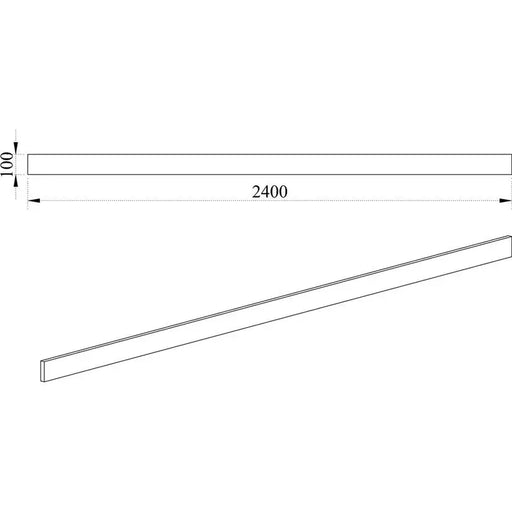 BASE BOTTOM ROW IRIM 240X10 CM. - Модулни кухни<<<Кухненски мебели<<<Кухня<<<Praktiker