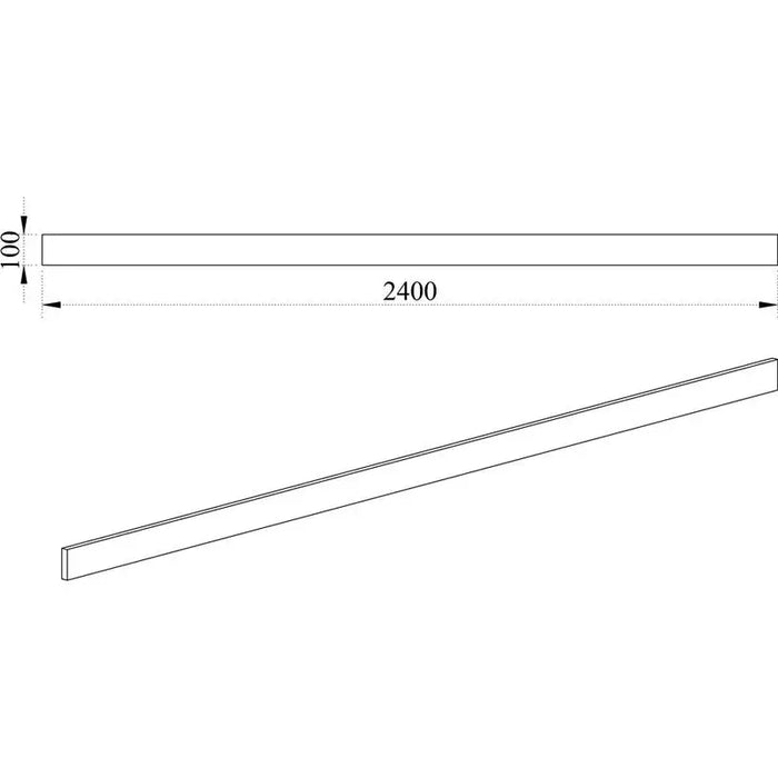 BASE BOTTOM ROW IRIM 240X10 CM. - Модулни кухни<<<Кухненски мебели<<<Кухня<<<Praktiker