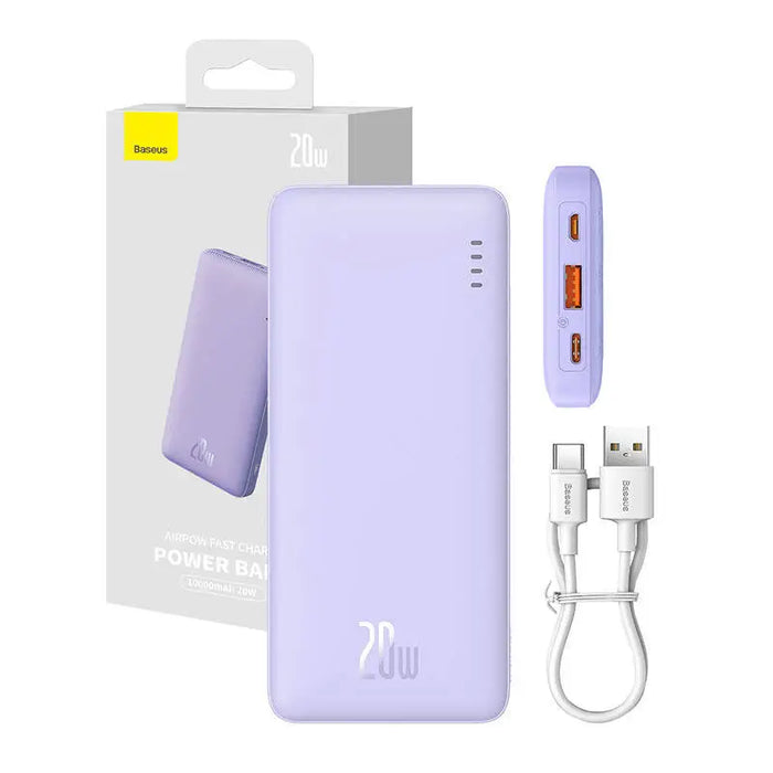 Baseus Airpow 10000mAh 20W Powerbank (purple) - Powerbanks<<<GSM