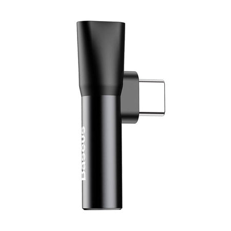 Baseus Audio Adapter USB-C to Mini Jack 3.5mm + USB-C (black) - Audio adapters<<<GSM Accessories<<<InnproXML&&&USB
