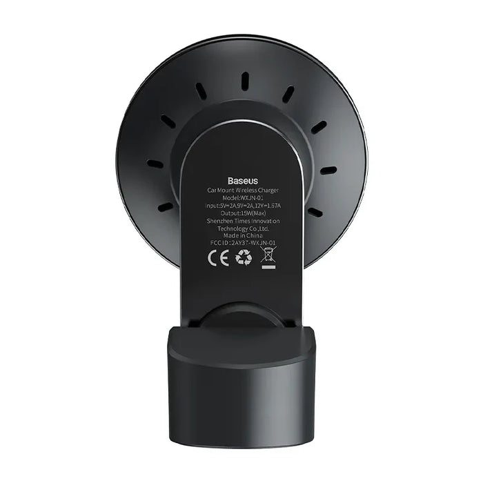 Baseus Big Energy car mount with wireless charger 15W for Iphone 12 / Iphone 13 (Black) - Phone holders<<<Car