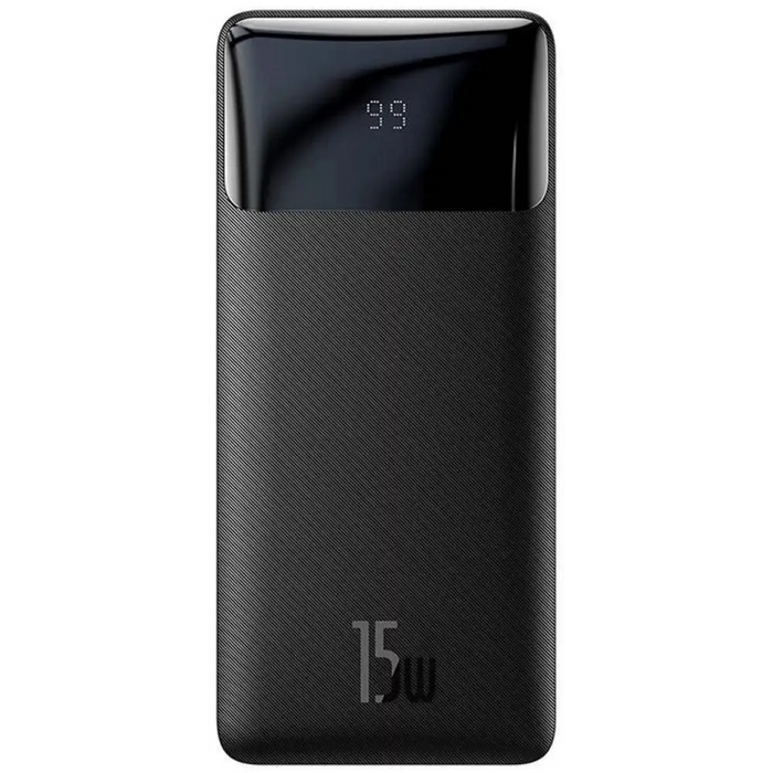 Baseus Bipow fast charging powerbank 20000mAh 15W black (Overseas Edition) + USB-A - Micro USB cable 0.25m black