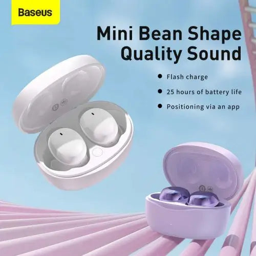 Baseus Bowie E2 TWS Bluetooth 5.2 Wireless Earphones Waterproof IP55 Black (NGTW090001)