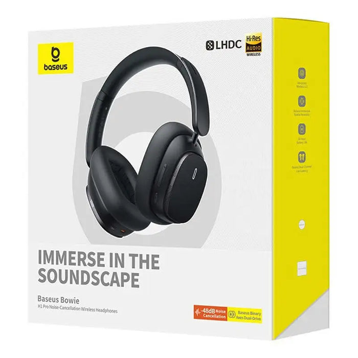 Baseus Bowie H1 Wireless Headphones Bluetooth 5.2 (black) - Bluetooth headsetsAKG-SBL<<<GSM
