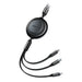 Baseus Bright Mirror 2 USB 3-in-1 cable for micro USB / USB-C / Lightning 3.5A 1.1m (Black) - Combo Cables<<<USB