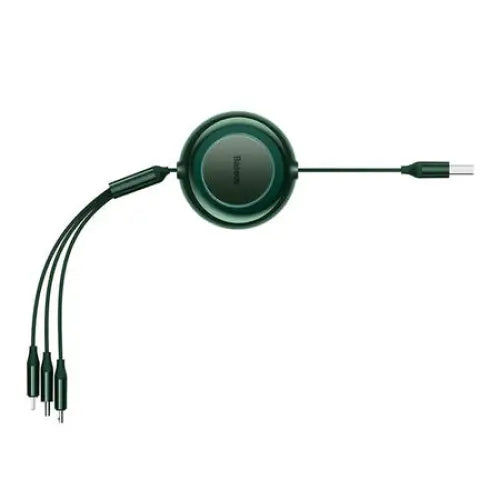 Baseus Bright Mirror 2 USB 3-in-1 cable for micro USB / USB-C / Lightning 3.5A 1.1m (Green) - Combo Cables<<<USB