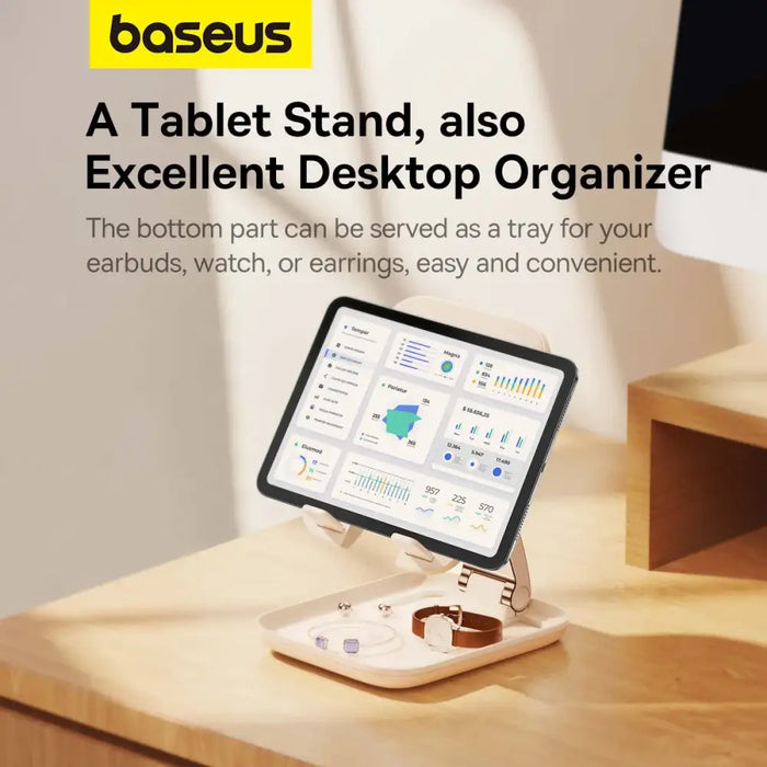 Baseus BS-HP009 Seashell Series foldable tablet stand - pink - Stands and tables for laptops<<<HurtelXML