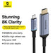 Baseus BS-OH064 8K 60Hz USB-C - HDMI cable 1.5m - black - Video cables<<<HurtelXML&&&USB cablesAKG-KAB<<<GSM