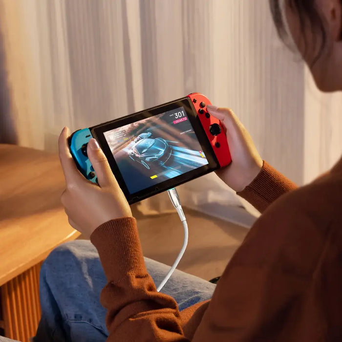 Baseus CADH000802 USB-C - USB-C PD cable 100W 5A 480Mb/s 2m - white - Cell phone cables<<<HurtelXML