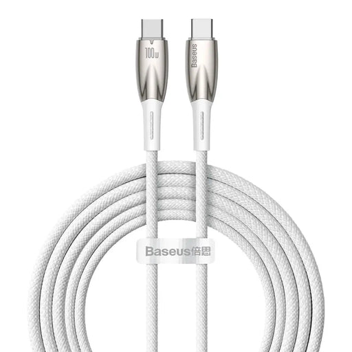 Baseus CADH000802 USB-C - USB-C PD cable 100W 5A 480Mb/s 2m - white - Cell phone cables<<<HurtelXML