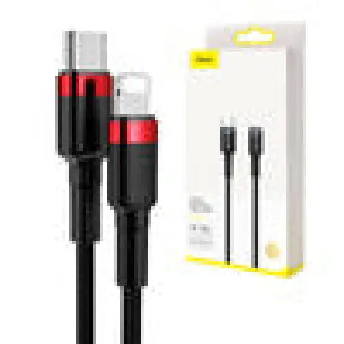 Baseus Cafule Cable Type-C to iP PD 18W 1m Red + Black - USB-C to Lightning<<<USB cables<<<GSM Accessories<<<InnproXML