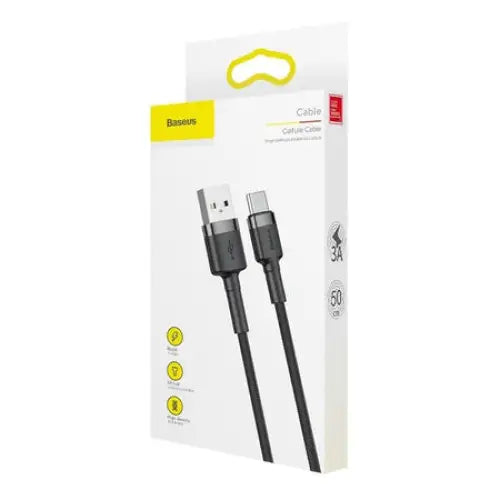 Baseus Cafule cable USB-C 3A 0.5m (Gray + Black) - USB to USB-C<<<USB cables<<<GSM Accessories<<<InnproXML&&&Cell phone